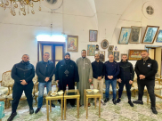 وفد من لجنة إفشاء السلام في يافا يزور دير الأقباط..